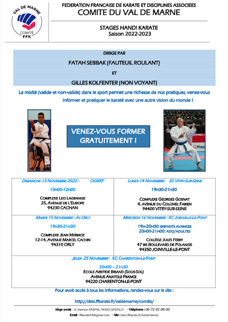 STAGE HANDI KARATE CDK94 STAGE HANDI KARATE CDK94