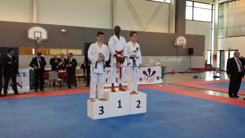 Karate club de Saint Maur - podium Charles