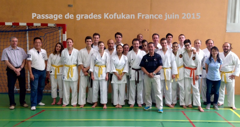  Dimanche 21 juin, passage de grades KOFUKAN FRANCE pour les ados et adultes. 100% de réussite!!! Bravo à tous.